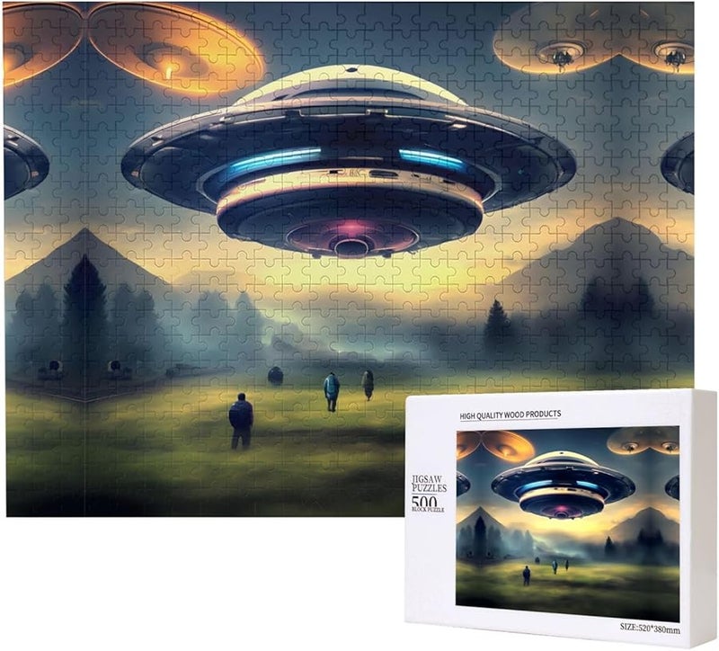 لغز هبوط منطاد فايا 500 قطعة للكبار ديكور المنزل 20.4 × 15 بوصة - Image 1